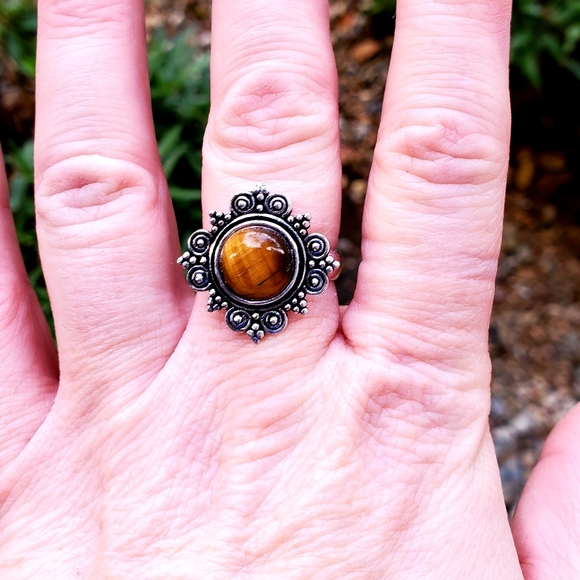 New Tiger Eye 925 Silver Ring. - Picture 2 of 16